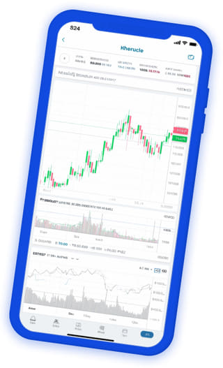 Yieldenage crypto trading app showing live portfolio view